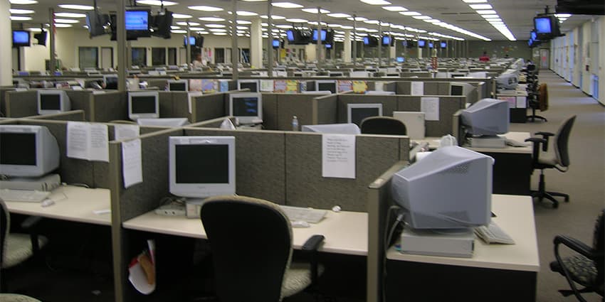 Empty Call Centre