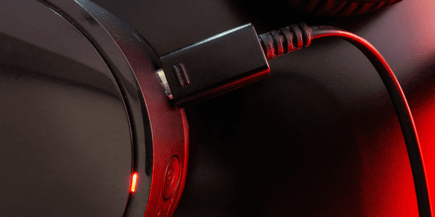 Wired wireless headset