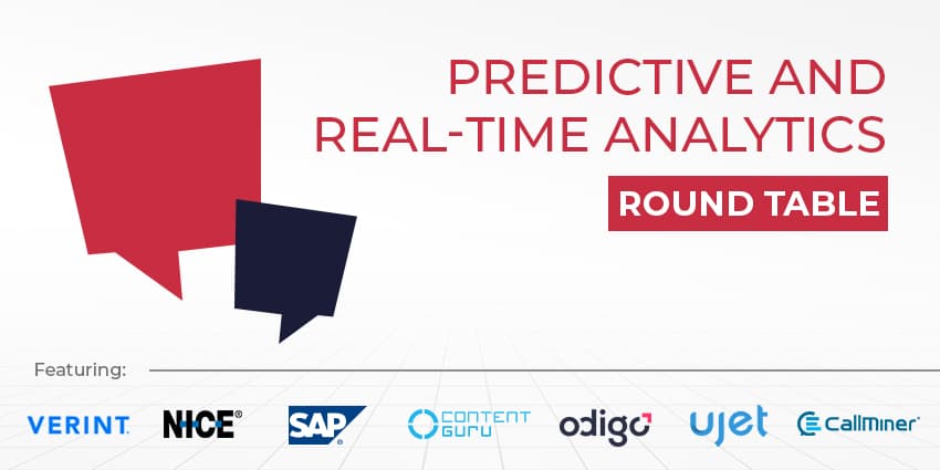 Predictive and real-time analytics expert round table discussion