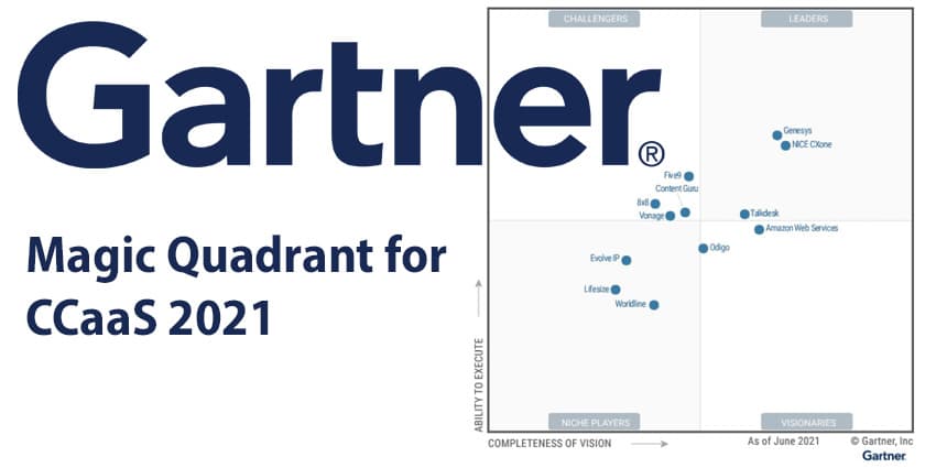 Gartner Magic Quadrant for CCaaS 2020