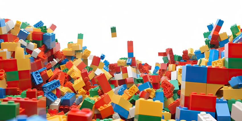 blocks building Plastic toy block background wall frame blank brick structure wit ground pattern school game day care center children childhood modern