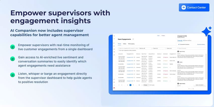 Zoom's new contact center agent and supervisor innovations at Enterprise Connect
