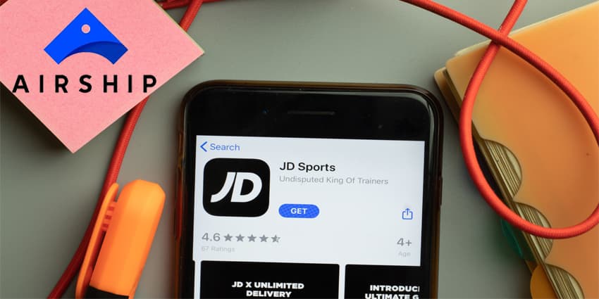 New York, United States - 7 November 2020: JD Sports app store logo on phone screen, Illustrative Editorial