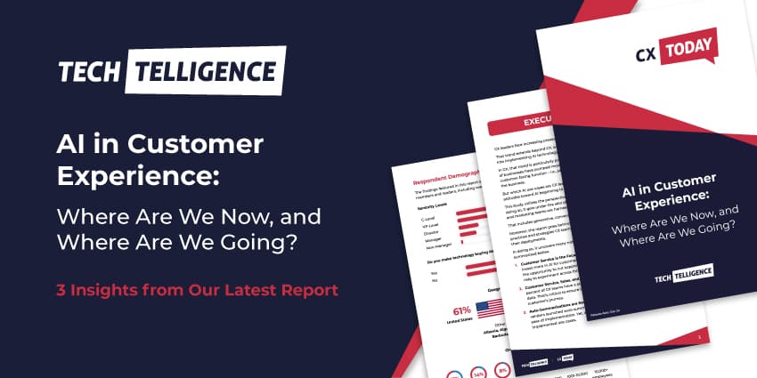 AI in customer experience report insights
