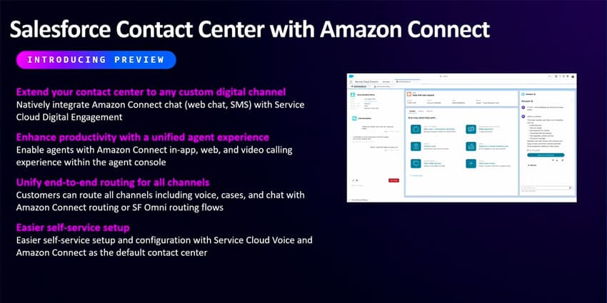 “The Future Is Here”: AWS Previews the Salesforce Contact Center with Amazon Connect