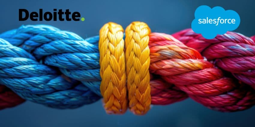 Salesforce and Deloitte partnership applying AI agents across enterprise processes