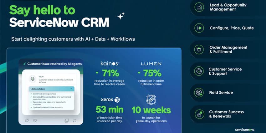 ServiceNow Unveils a Unified CRM Platform to Disrupt an “Industry Built on Outdated Systems”