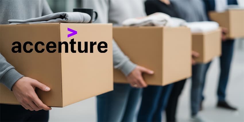 Employees are holding boxes containing their personal belongings, illustrating the concept of corporate layoffs and termination of employment relationships