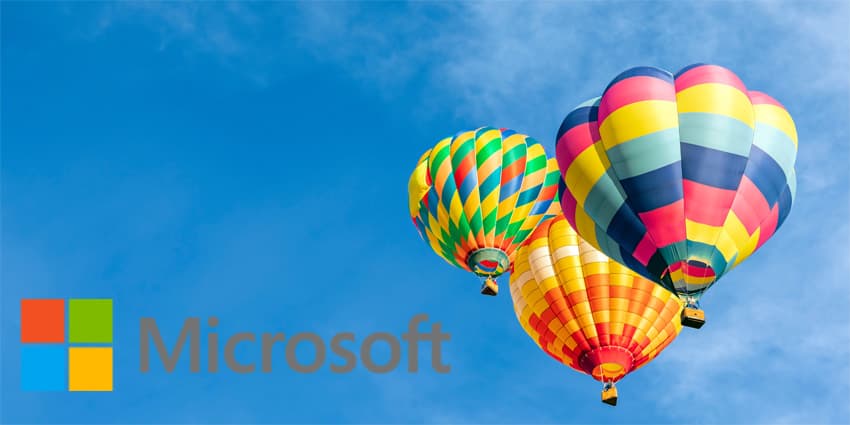 Colorful hot air balloons in the sky