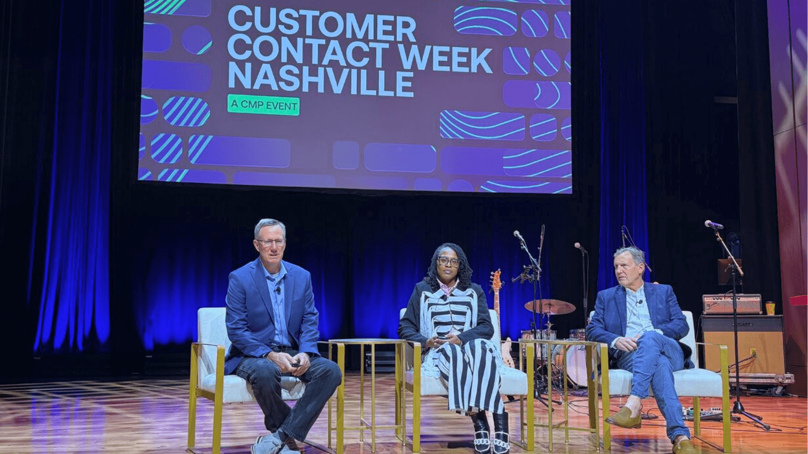 CCW Nashville 2026 audience discusses AI CX trust and human oversight.