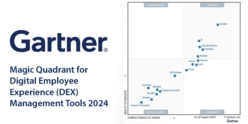 Gartner Magic Quadrant for Digital Employee Experience (DEX) Management Tools 2024