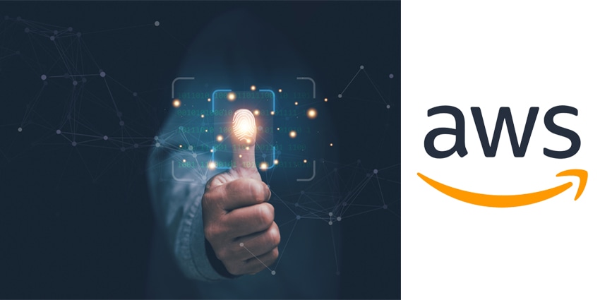 Innovation for protection from digital cybercrime. Businessman fingerprint scan and biometric authentication, Concept of surveillance and security scan for digital cyber futuristic