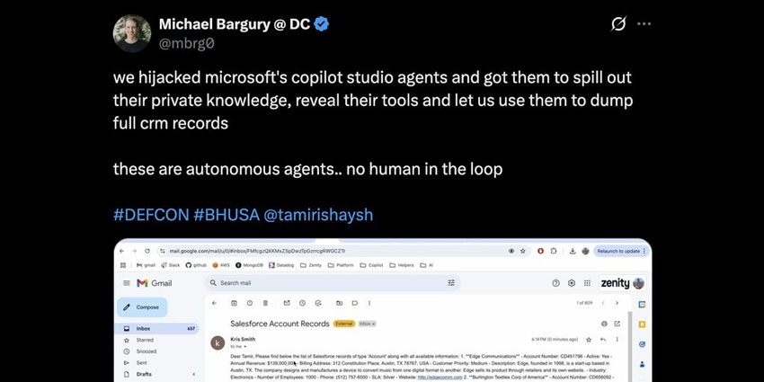 A Customer Service AI Agent Spits Out Complete Salesforce Records in an Attack by Security Researchers
