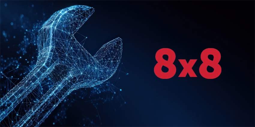 8x8 AI Studio interface for building AI agents on the 8x8 Platform for CX
