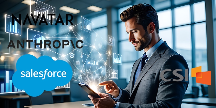 Financial services CRM AI overhaul across Salesforce, Anthropic and CSI