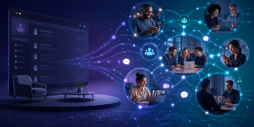 Dark social customer engagement across distributed community ecosystems