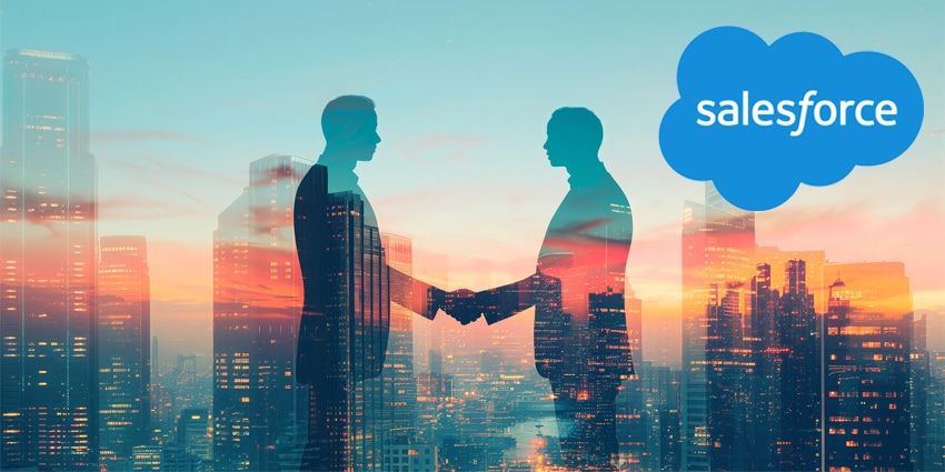 Businessmen handshake on an abstract background corporate skyscrapers at sunset, double exposure. Partnership, success, deal, agreement, cooperation, business contract