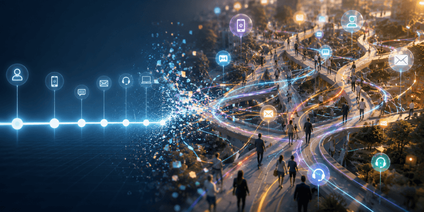 Customer journey modeling flaws vs real customer behavior across channels